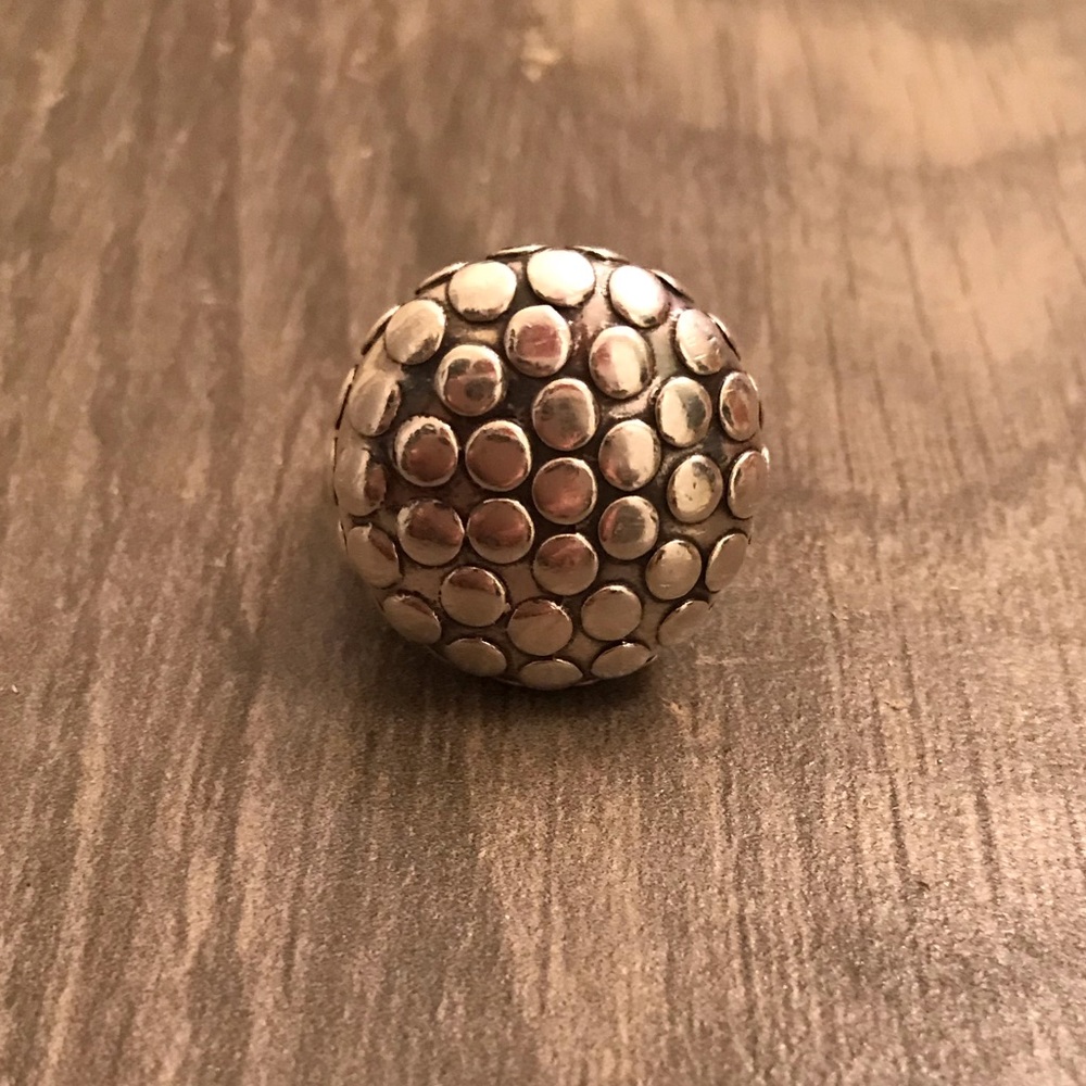 John Hardy Silver Dot Dome Ring